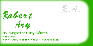 robert ary business card