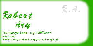 robert ary business card